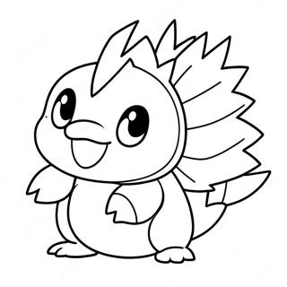 Cyndaquil in Action Coloring Page | Cyndaquil 塗色頁