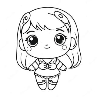 Kawaii Chibi Coloring Page | Kawaii Chibi 塗色頁