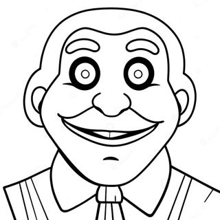 Creepy Billy the Puppet Coloring Page | Billy the Puppet 塗色頁