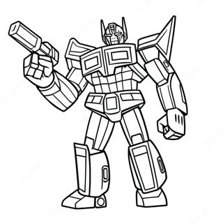 Optimus Prime Heroic Coloring Page | Transformers Robots in Disguise 塗色頁