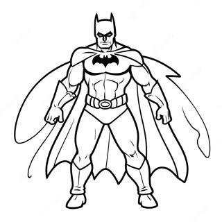 Batman Halloween Coloring Page | Batman Halloween 塗色頁