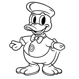 Donald Duck Halloween Costume Coloring Page | Donald Duck Halloween 塗色頁