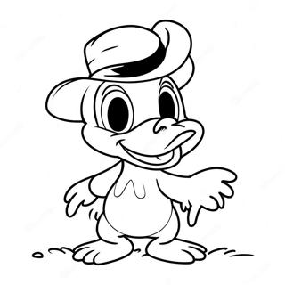Spooky Donald Duck Coloring Page | Donald Duck Halloween 塗色頁