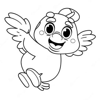 Magical Abby Cadabby Flying Coloring Page | Abby Cadabby 塗色頁
