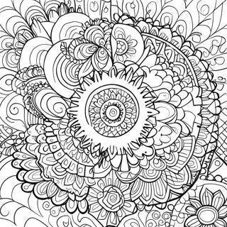 Trippy Chakra Mandala Coloring Page | Trippy Chakra 塗色頁