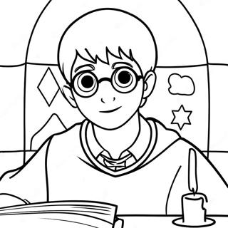 Harry Potter and the Sorcerer's Stone Coloring Page | Harry Potter and the Sorcerer's Stone 塗色頁
