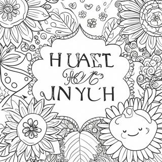 Words of Encouragement Coloring Page | Words of Encourage 塗色頁