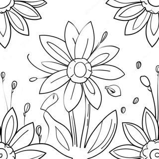 Spring Flowers Coloring Page | Spring for Kindergarten 塗色頁