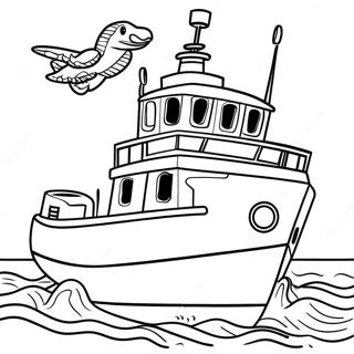 Coast Guard Coloring Page | Coast Guard 塗色頁