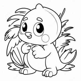 Cute Kakamora with Coconut Coloring Page | Kakamora 塗色頁