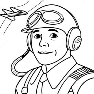 Pilot Coloring Page | Pilot 塗色頁