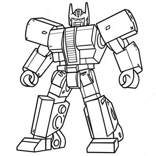 Lego Transformers Coloring Page | Lego Transformers 塗色頁
