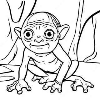 Gollum with Precious Coloring Page | Gollum 塗色頁