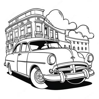 Vintage Car Coloring Page | History of Cars 塗色頁