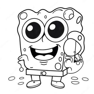 Chill SpongeBob with Sunglasses Coloring Page | Stoner SpongeBob 塗色頁