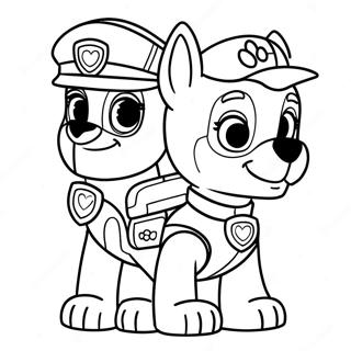 Paw Patrol Rex Coloring Page