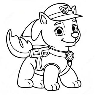Adventurous Rex from Paw Patrol Coloring Page