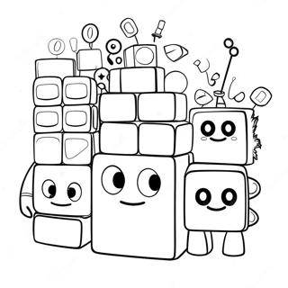 Numberblocks 1000 Coloring Page | Numberblocks 1000 塗色頁