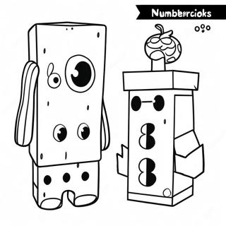 Numberblocks 8 Coloring Page | Numberblocks 8 塗色頁