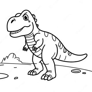 Colorful T-Rex in Ark Coloring Page | Ark Survival Evolved 塗色頁