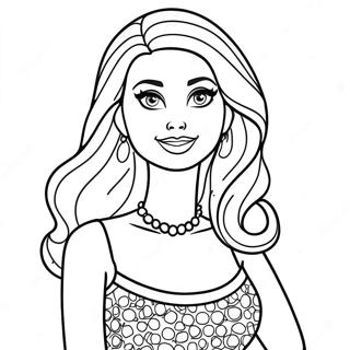 Cheerful Chelsea Barbie Coloring Page | Chelsea Barbie 塗色頁