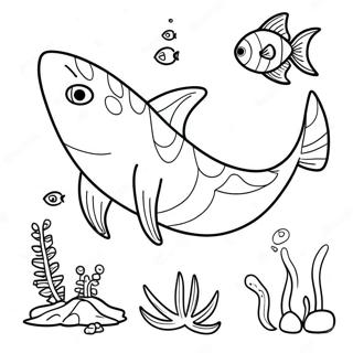 Shark Tale Coloring Page | Shark Tale 塗色頁