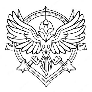 Fire Emblem Logo Coloring Page | Fire Emblem 塗色頁
