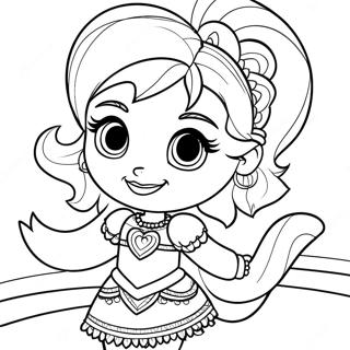 Leah Shimmer and Shine Coloring Page | Leah Shimmer and Shine 塗色頁