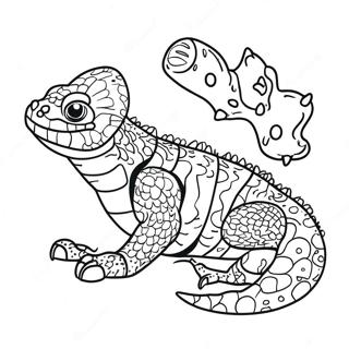 Gila Monster Coloring Page | Gila Monster 塗色頁