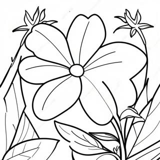 Vibrant Morning Glory Coloring Page | Morning Glory 塗色頁
