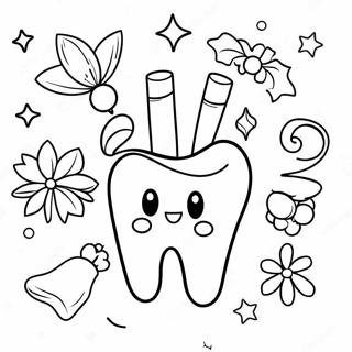 Christmas Dental Coloring Page | Christmas Dental 塗色頁
