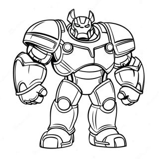 Hulkbuster Armor Coloring Page | Hulkbuster 塗色頁