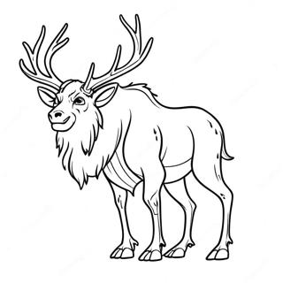 Wendigo Coloring Page | Wendigo 塗色頁