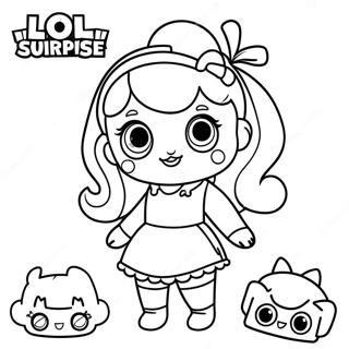 LOL Surprise Dolls Coloring Page | LOL Surprise 塗色頁