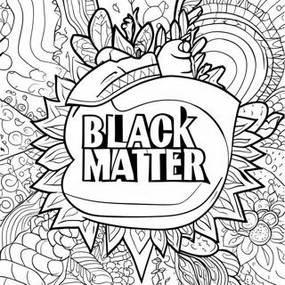 Black Lives Matter Logo Coloring Page | Black Lives Matter 塗色頁