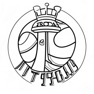 NBA Logo Coloring Page