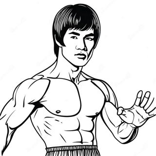 Bruce Lee Coloring Page | Bruce Lee 塗色頁