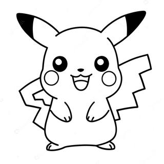 Cute Chibi Pikachu Coloring Page | Legendary Chibi Pokemon 塗色頁