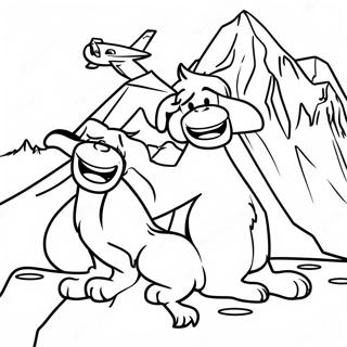 Skye and Everest Coloring Page | Skye and Everest 塗色頁