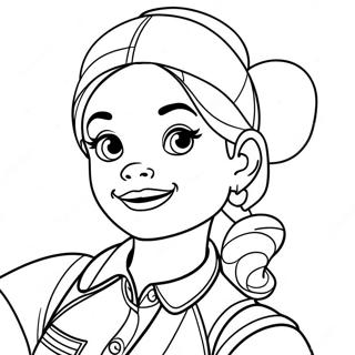 Jessie from Disney Channel Coloring Page | Jessie from Disney Channel 塗色頁