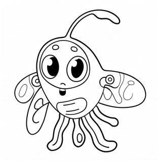 Cute Plankton Character Coloring Page | Plankton 塗色頁