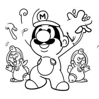 Mario Rabbids Adventure Coloring Page | Mario Rabbids 塗色頁