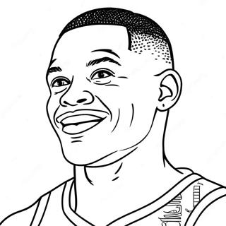 Russell Westbrook Coloring Page | Russell Westbrook 塗色頁