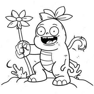 Gargantuar Plants vs Zombies Coloring Page | Gargantuar Plants vs Zombies 塗色頁