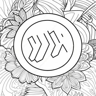 Deftones Band Logo Coloring Page | Deftones 塗色頁
