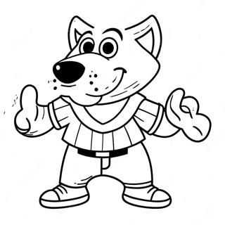 Astros Mascot Orbit Coloring Page | Houston Astros 塗色頁
