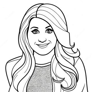 Meghan Trainor Coloring Page | Meghan Trainor 塗色頁