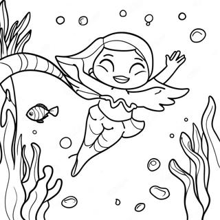 Mako Mermaids Underwater Adventure Coloring Page