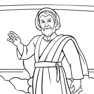 Elisha with Miraculous Powers Coloring Page | Elisha 塗色頁