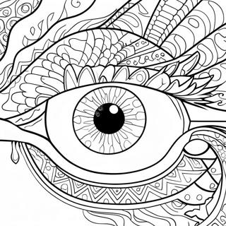 Dragon Eye Coloring Page | Dragon Eye 塗色頁
